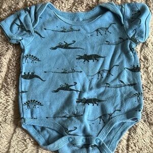 Blue Dinosaur Print Kids One Piece